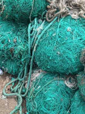 废旧渔网塑料（废旧渔网回收再利用）